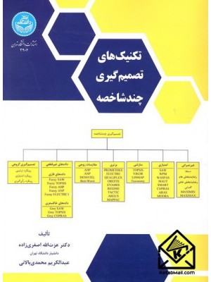  خرید کتاب تکنیک های تصمیم گیری چندشاخصه. عزت الله اصغری زاده.  انتشارات:   دانشگاه تهران.